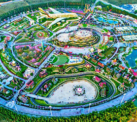 The largest flower garden in the world